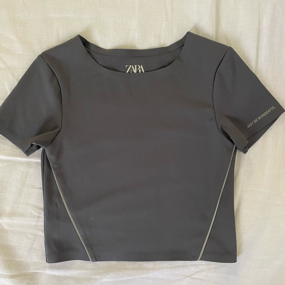 Zara athletic crop top.